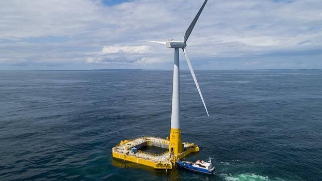 floating wind farm Japan France 