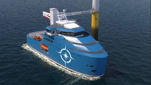 Asian designs for offshore wind service vessels