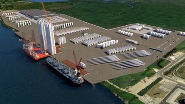 bids for locations at New Jersey Wind Port from developers and manufacturers 