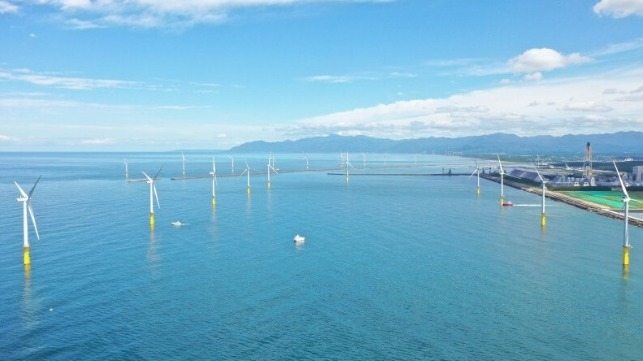 Japan's first large offshore wind farm