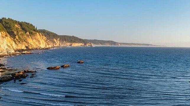 Oregon coast line