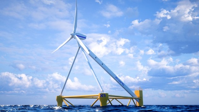 new concept in offshore wind positioning downwind to increase size and efficiency