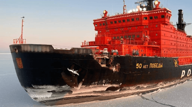 Video: Russian Nuclear Icebreaker Damaged in Collision