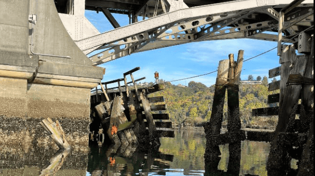 Bridge fender damage