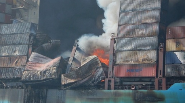 fire on Maersk Honam