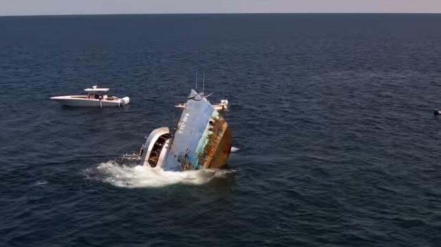 Sinking of Lulu Wreck in Florida Panhandle