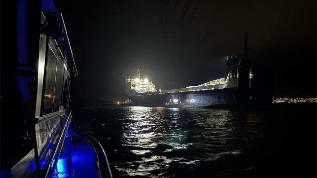 cargo ship aground