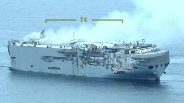fire at sea