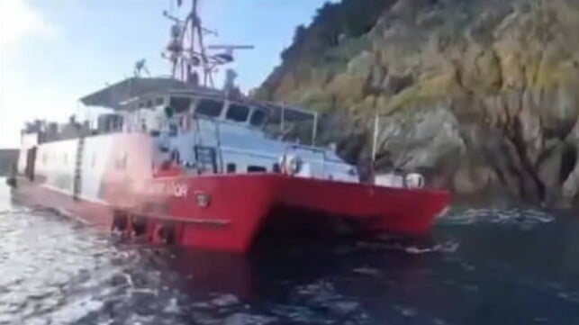 grounded survey ship