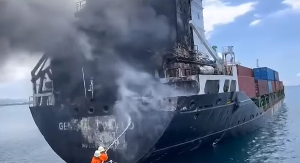 Explosion and Fire Kills One Crewmember in the Philippines