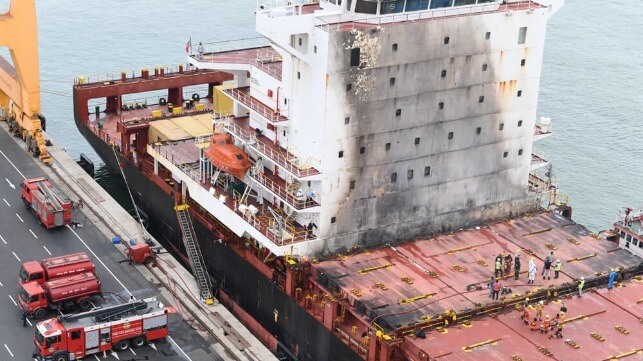 containership fire