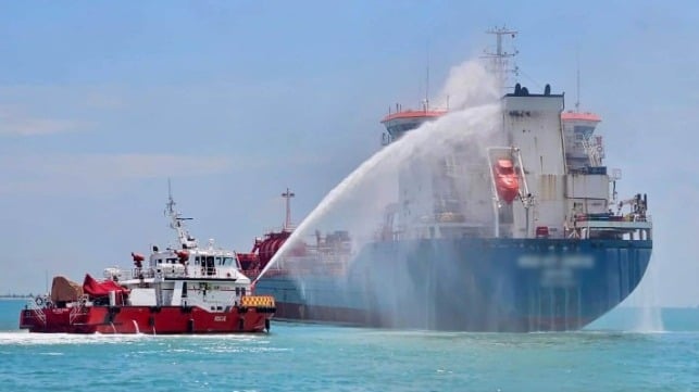 tanker fire