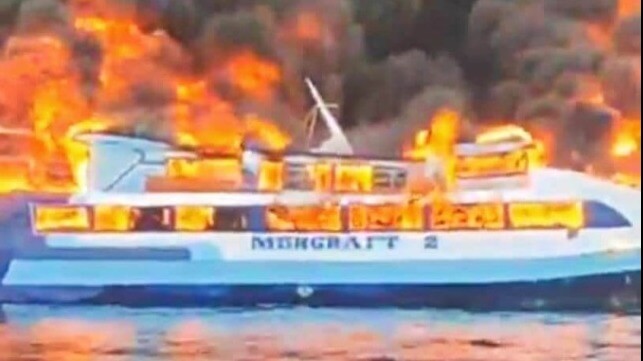 ferry fire Philippines 