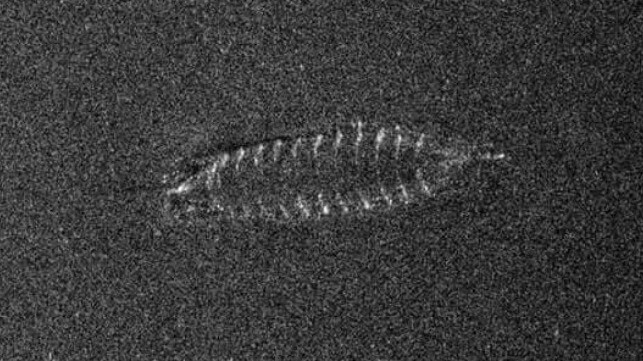 NTNU sonar image of a shipwreck