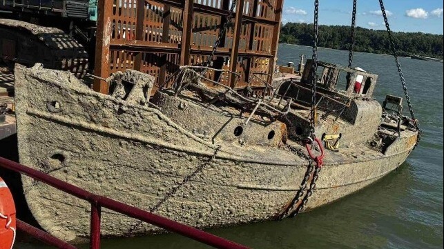 Serbia Begins Raising a Fleet of Sunken Nazi Patrol Boats From Danube