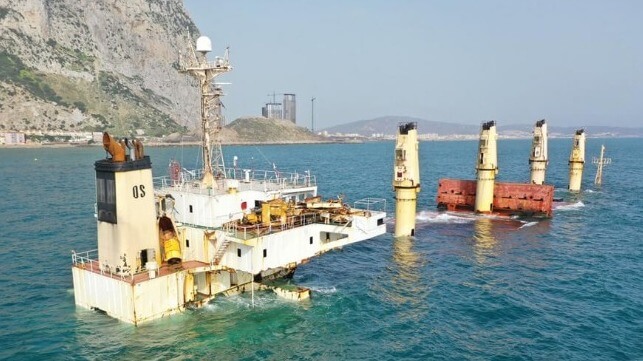 wreck removal off Gibraltar