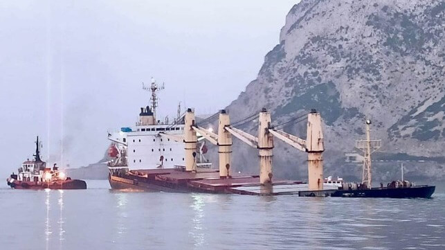bulker hits gas carrier off Gibraltar