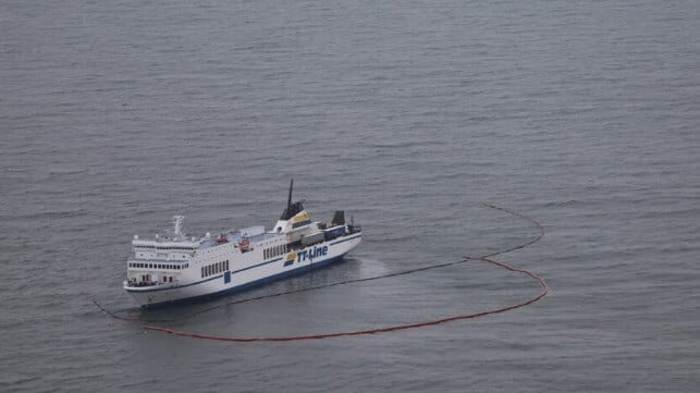 grounded ferry Marco Polo