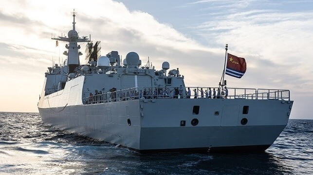 PLA warship