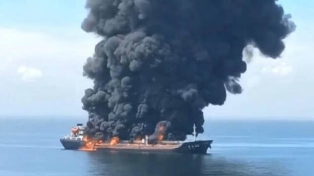 tanker fire