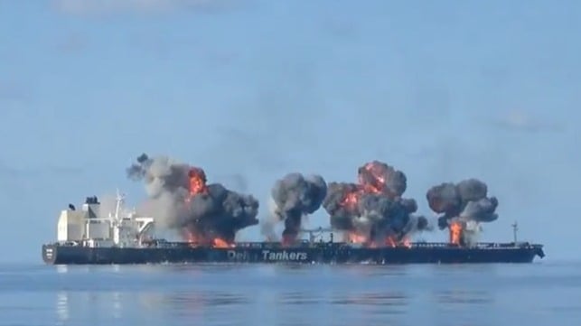 tanker fire