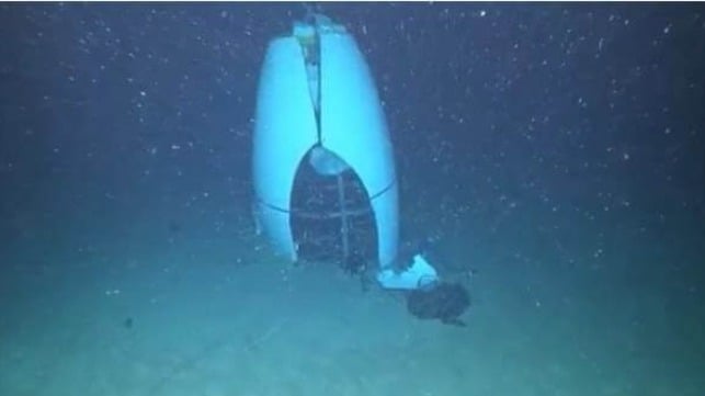 Wreckage of the Titan, June 2023 (Pelagic Research Services / USCG