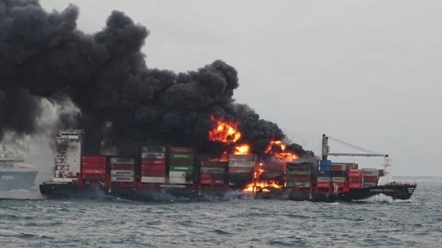 X-Press Pearl fire
