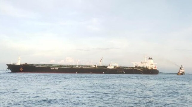 Indonesia refloats stranded tanker