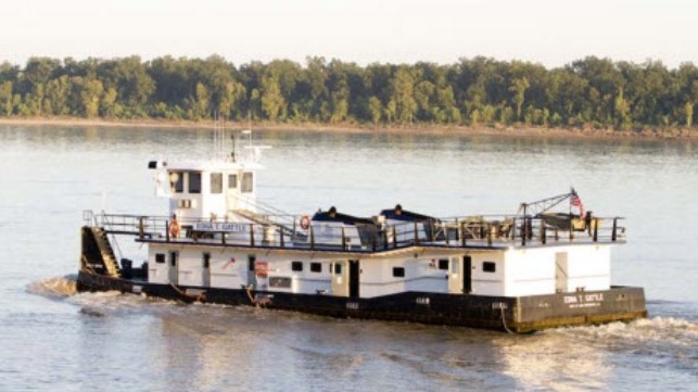 The towboat Edna T. Gattle. (Source: Terral River Services, Inc.)