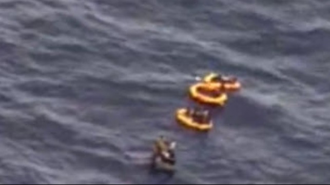 rescue from fishing boat fire