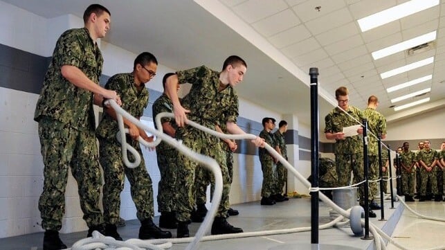 Navy recruits at Training Center Great Lakes (USN file image)