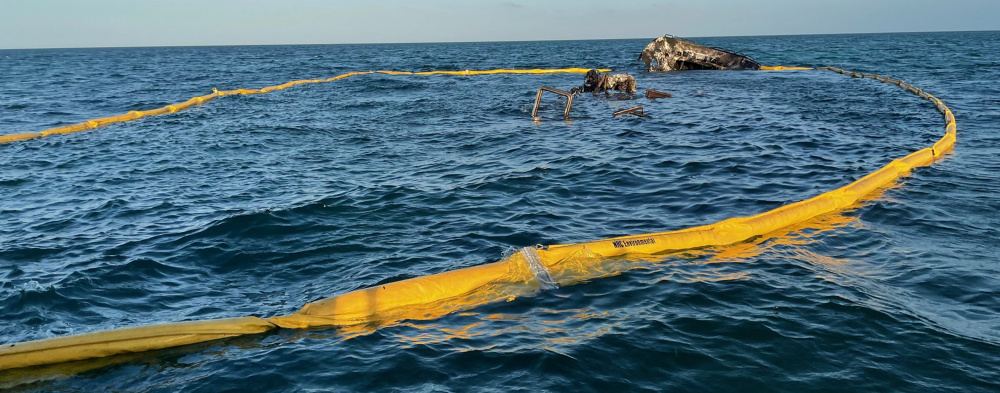 Photos: Cleanup Under Way After Yacht Burns as well as Sinks off Key West