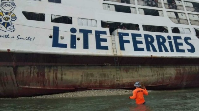 PCG image of a grounded ferry