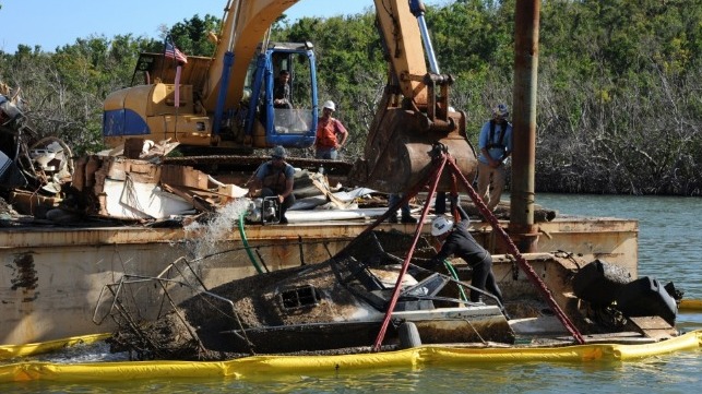 boat wreck marine salvage resolve marine