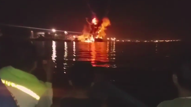 Tanker Catches Fire at Pertamina Fuel Terminal