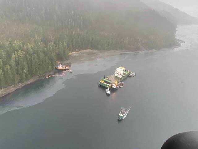 Photos: Tug Goes Aground After Colliding With Tow Near Sitka