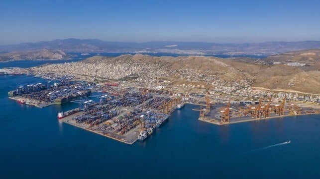 Piraeus container port