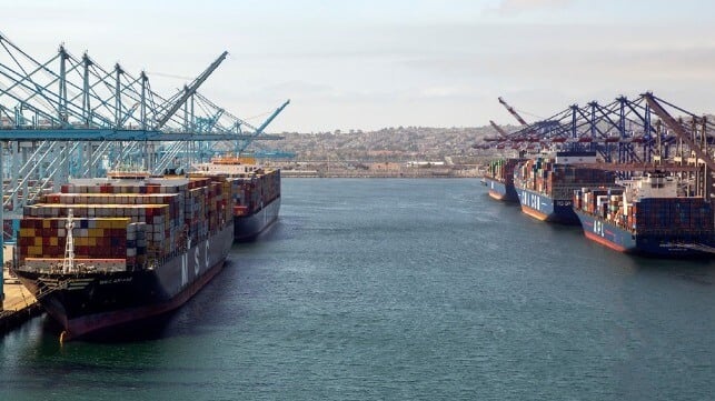 containerships Port of Los Angeles