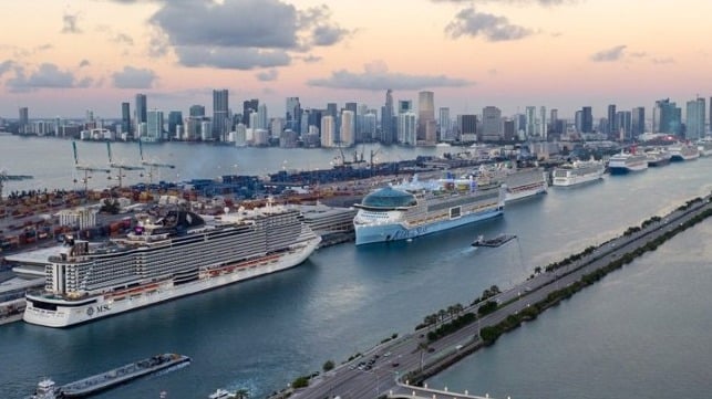 cruise ships in PortMiami