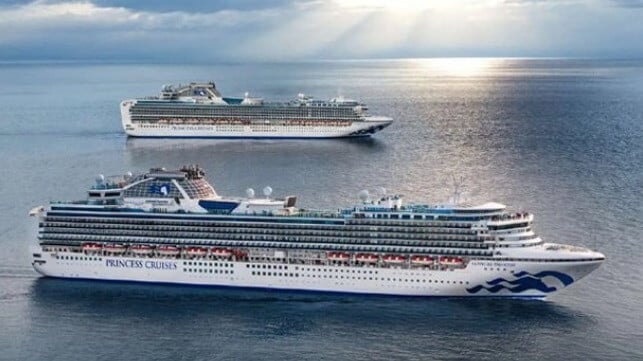 two large Princess cruise ships