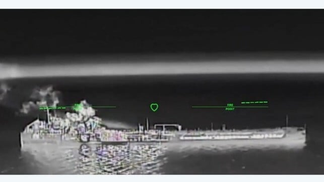 Ukraine hitting Russian tanker