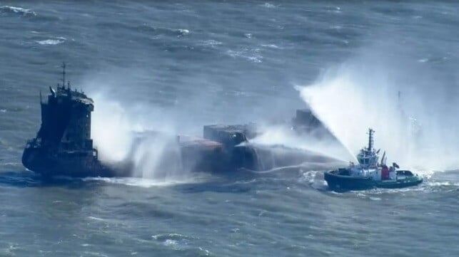 containership Solong destroyed by fire after hitting tanker
