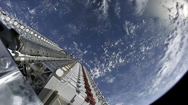 A Starlink satellite launch (SpaceX handout image)