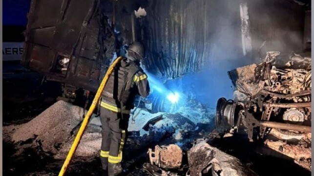 Sunflower seed truck