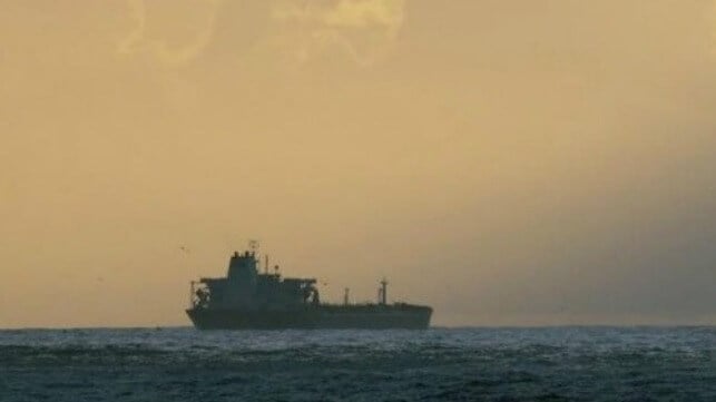 tanker at sea