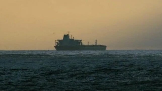 tanker at sea