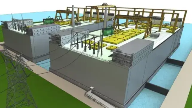 A floating modular nuclear power station based on molten salt reactor technology, granted an AIP by BV in 2022 (BV)