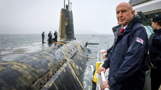 UK Defence Minister John Healey