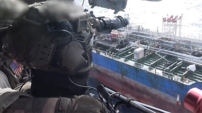 US Marines looking at tanker