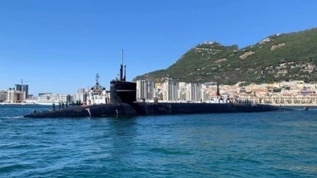 US nuclear submarine in Gibraltar